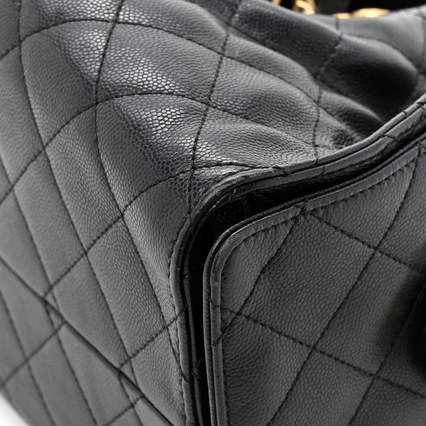 Caviar Quilted Small Chanel 25 Handbag Black