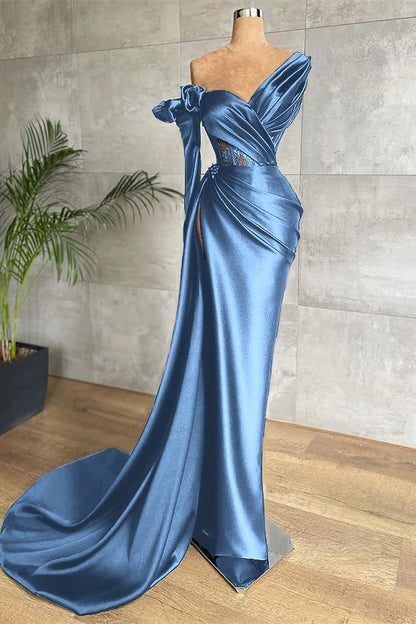 Black Long Sleeves Prom Dress
