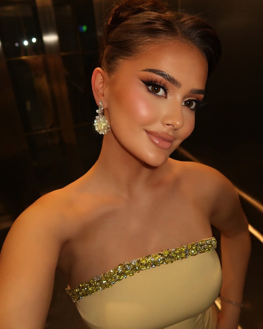 Sleeveless Square Strapless Mermaid Prom Dress With Beads