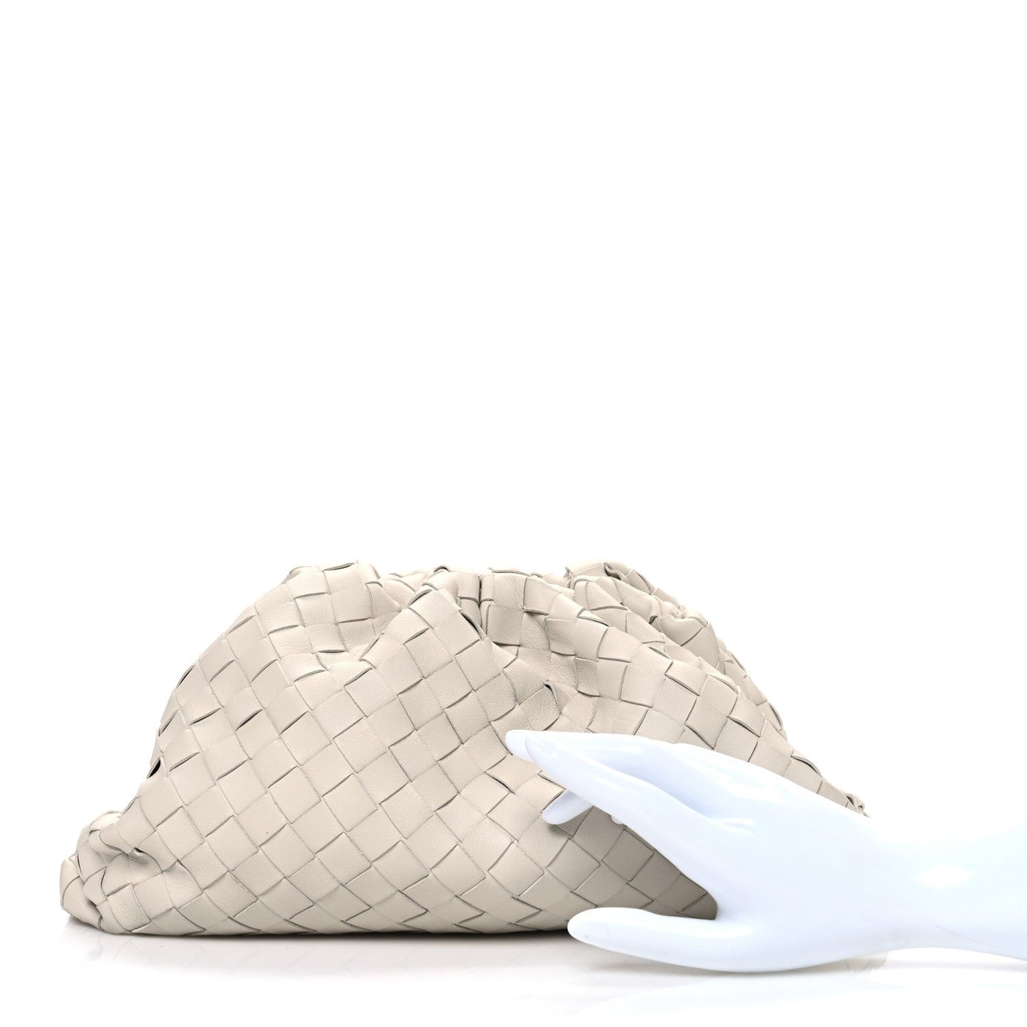 Nappa Maxi Intrecciato The Pouch Oversized Clutch Plaster