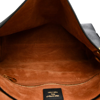 Grained Calfskin Low Key Messenger Black