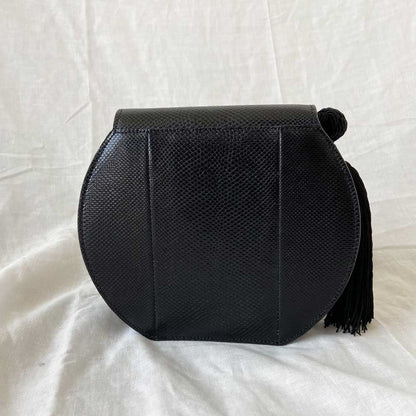 Saint Laurent Demie Lune Minaudiere Lizard Embossed