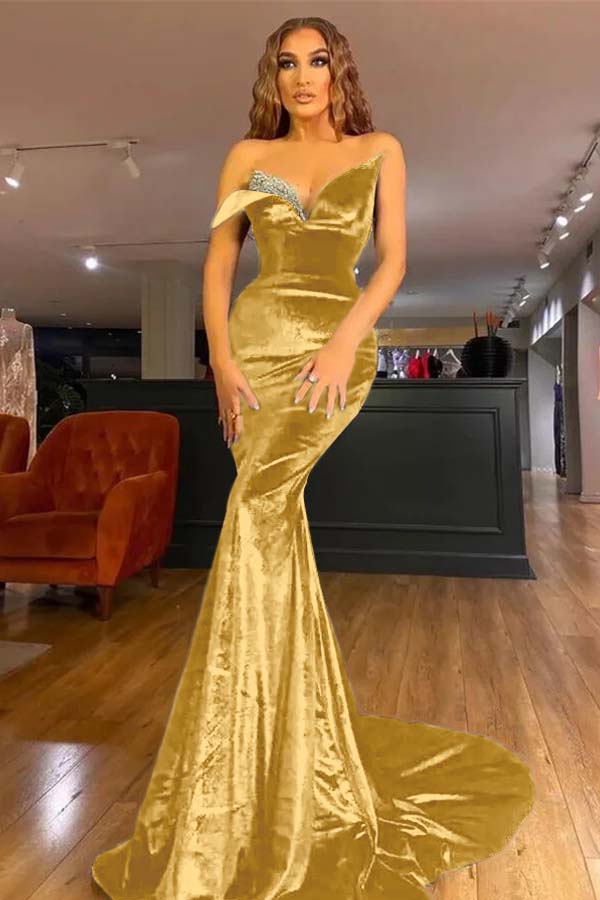 Glamorous Mermaid Evening Dress With Appliques