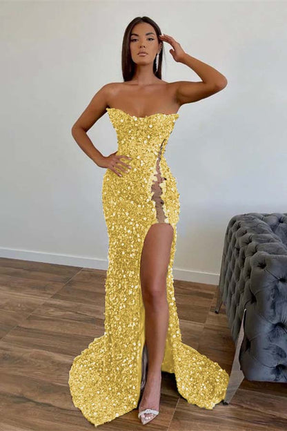 Amazing Dark Green Sleeveless Mermaid Prom Dress Sequins