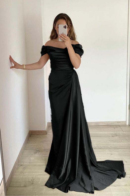 Off-The-Shoulder Mermaid Strapless Prom Dress With Ruffles Online