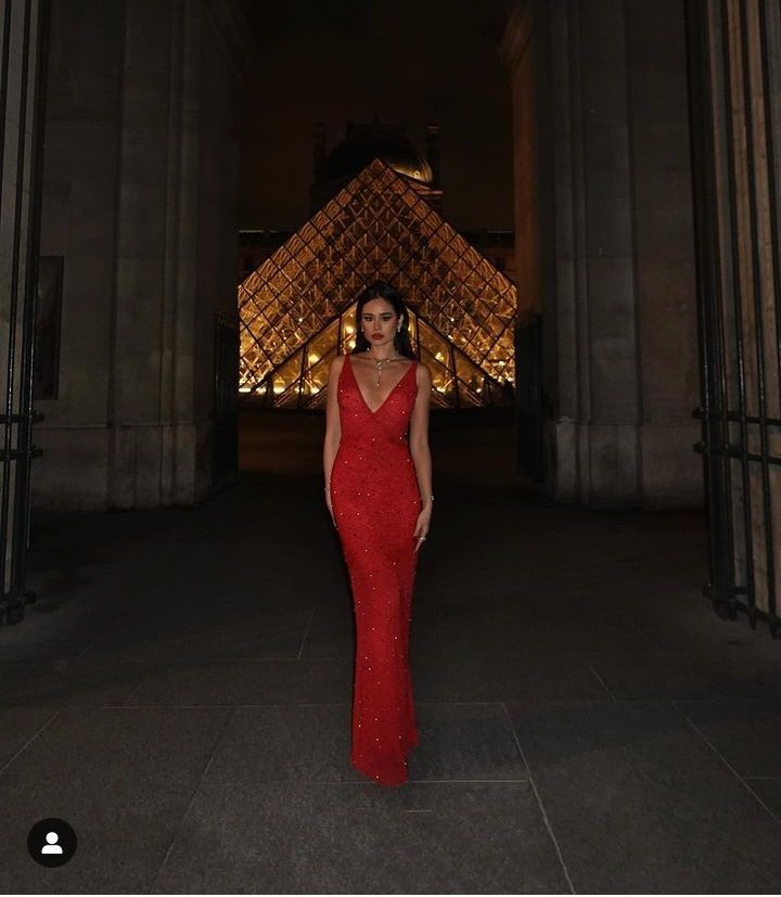 Sexy Red Sheath V Neck Beaded Tulle Long Prom Dress Party Dress SH4602