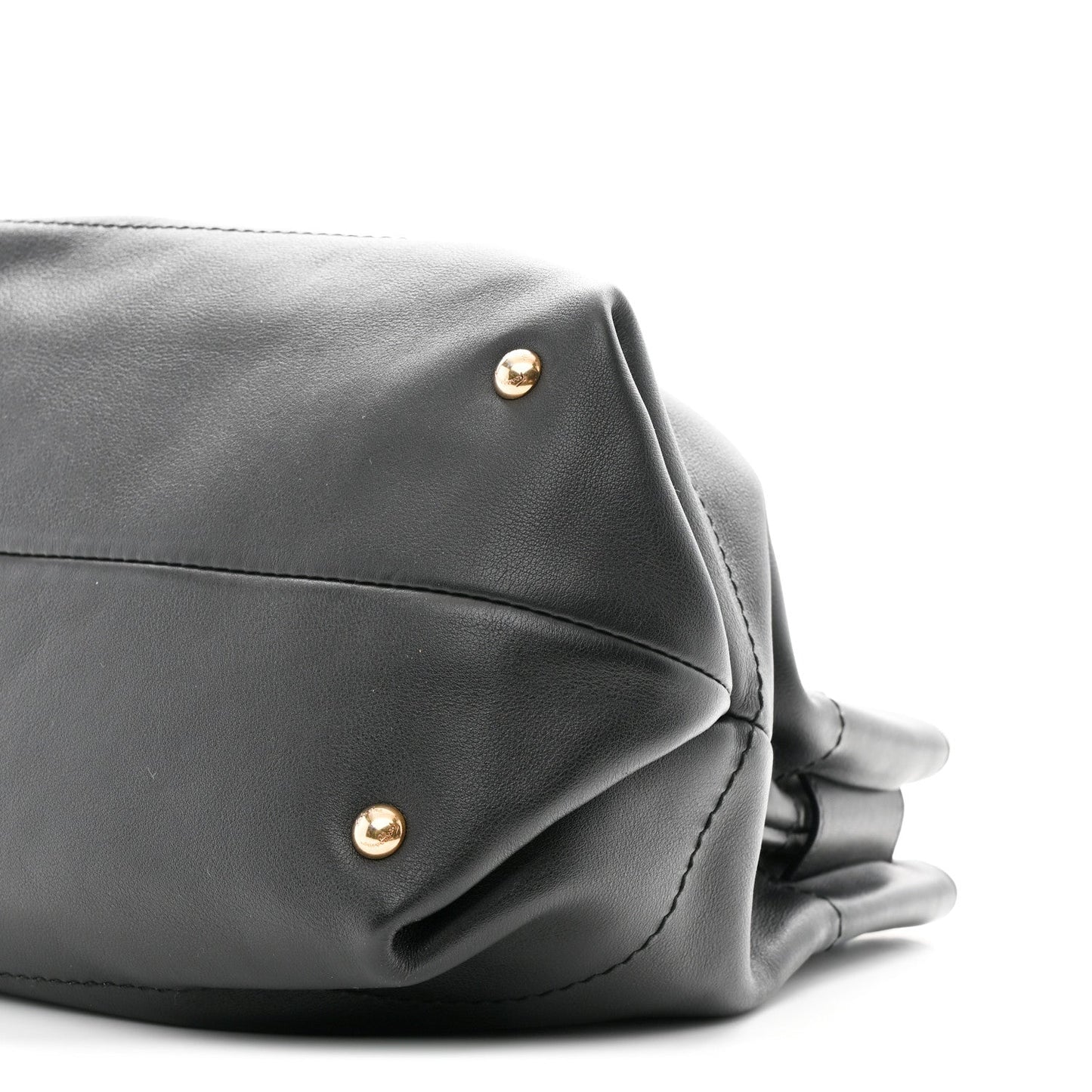 Calfskin Gancini Tote Bag Black