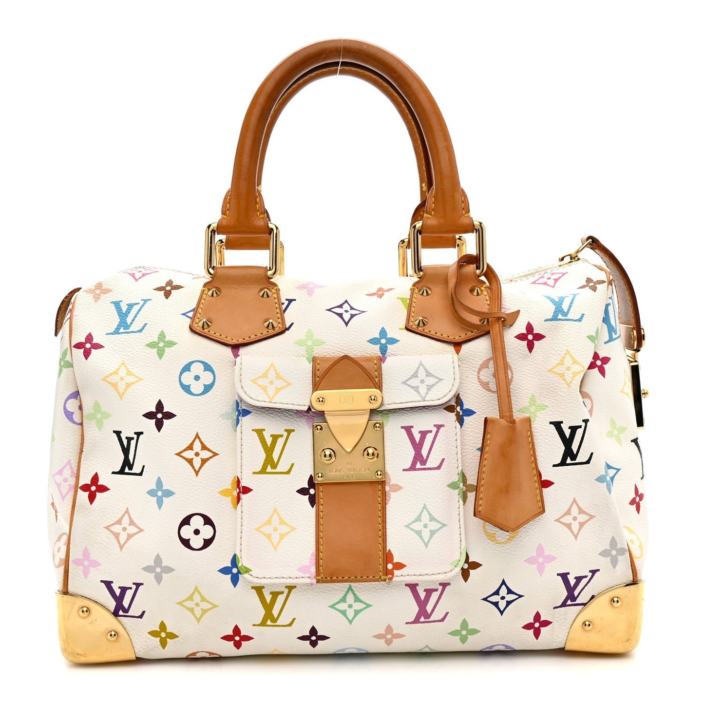 Monogram Multicolor Speedy 30 White