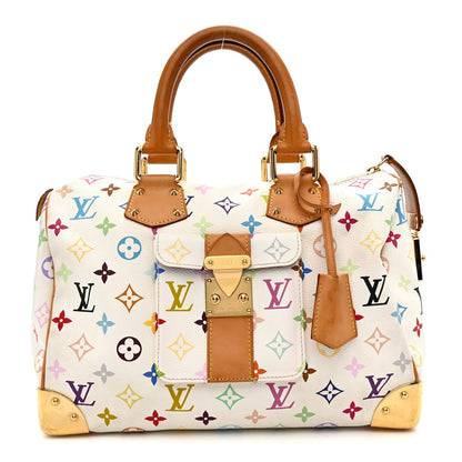 Monogram Multicolor Speedy 30 White