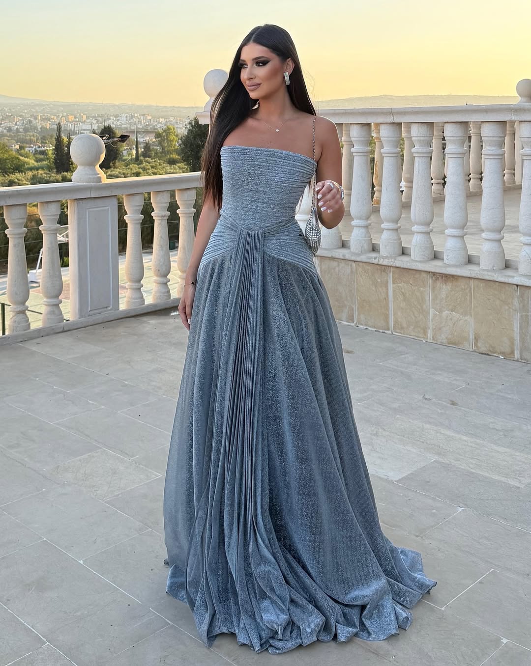 Chic Strapless Sleeveless A-Line Prom Dress With Pleated
