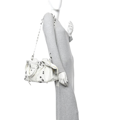 Agneau Arena Neo Cagole City Handbag Optic White