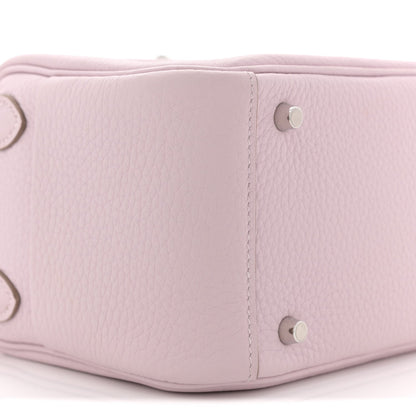 Taurillon Clemence Verso Mini Lindy 20 Mauve Pale Mushroom