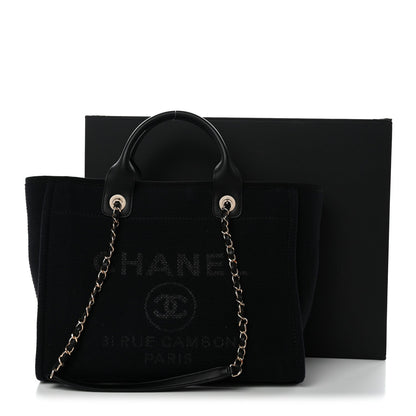 Mixed Fibers Small Deauville Tote Black