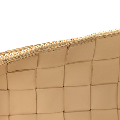 Lambskin Maxi Intrecciato Bowling Cassette Shoulder Bag Porridge