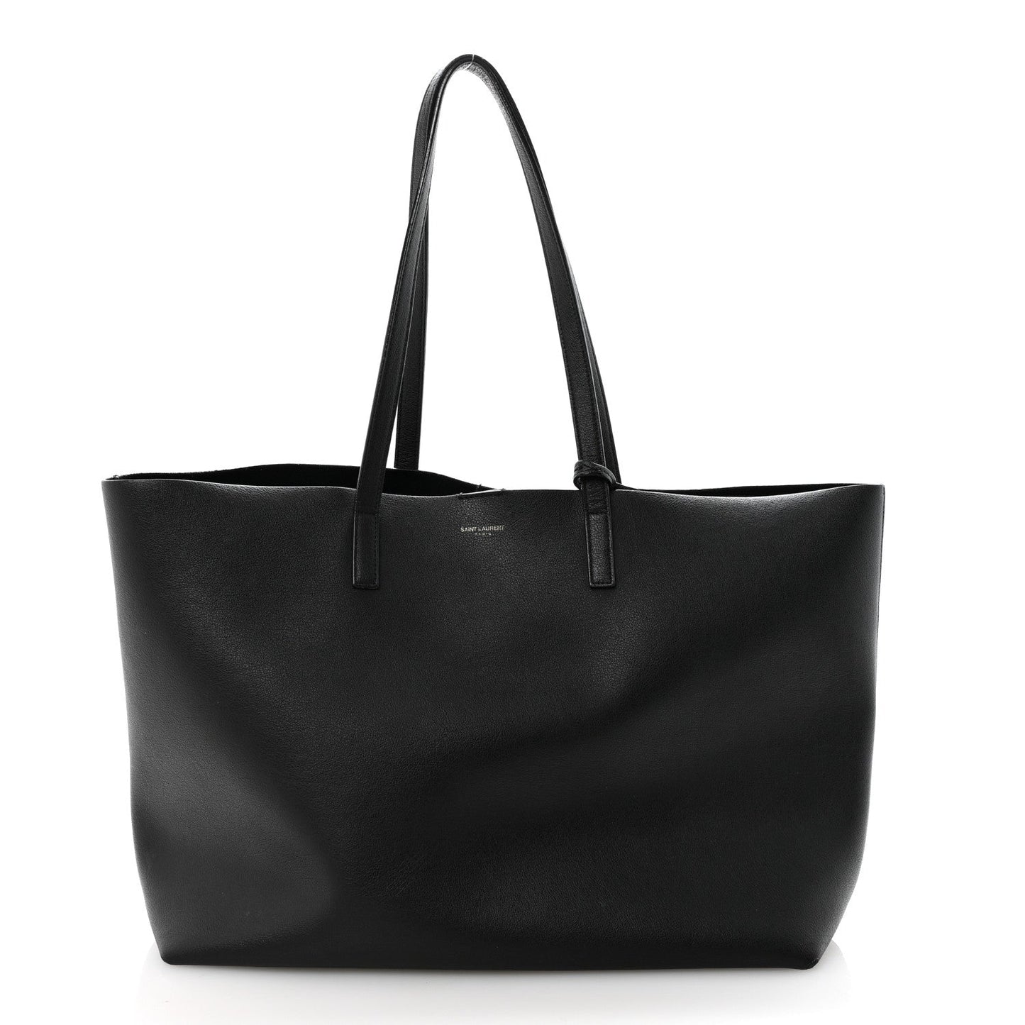 Calfskin Large Shopping Tote Black