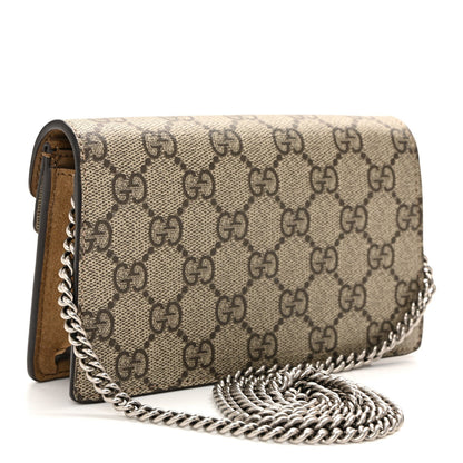 GG Supreme Monogram Super Mini Dionysus Shoulder Bag Taupe