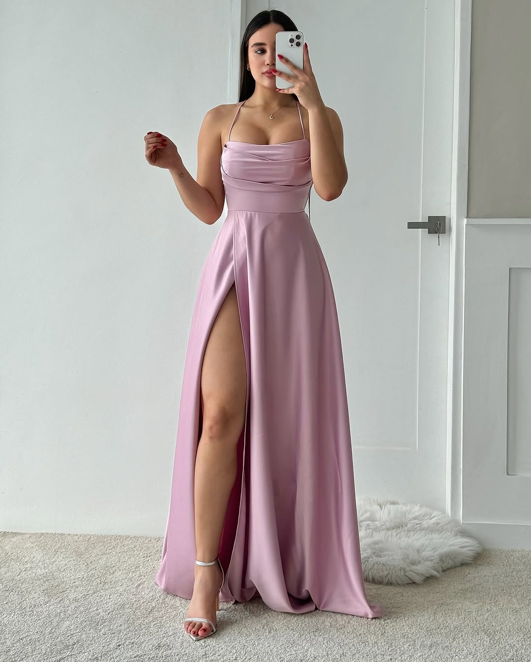 Royal Blue Sleeveless Spaghetti Straps A-Line Prom Dress