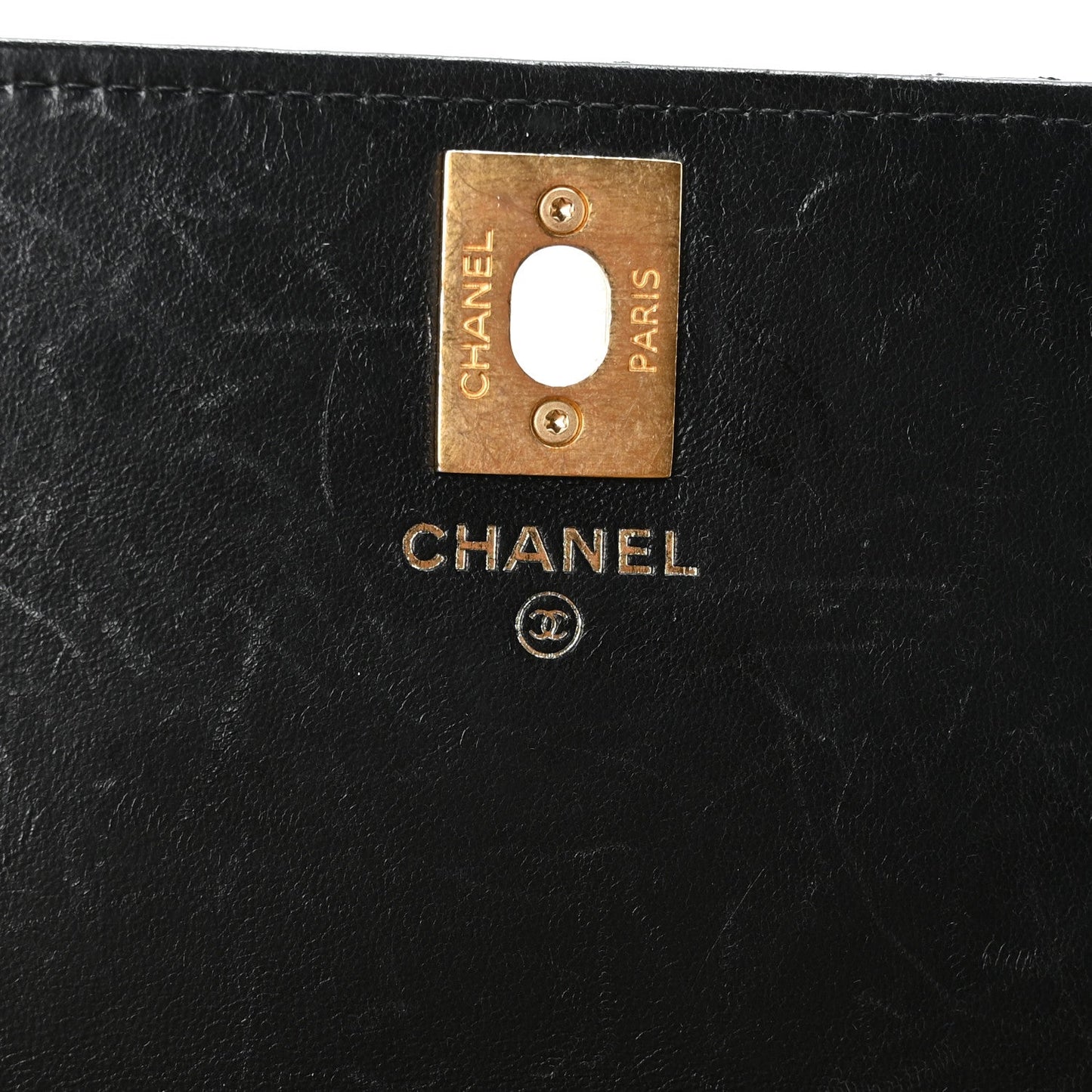 Lambskin Quilted Pillow Crush Wallet On Chain WOC Black