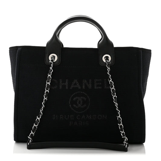 Mixed Fibers Small Deauville Tote Black