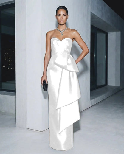 Elegant Sweetheart Sleeveless Evening Dress Floor Length Sheath