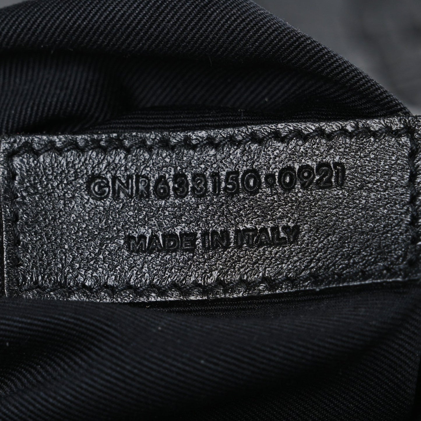 Crocodile Embossed Lambskin Monogram Medium Niki Chain Satchel Black