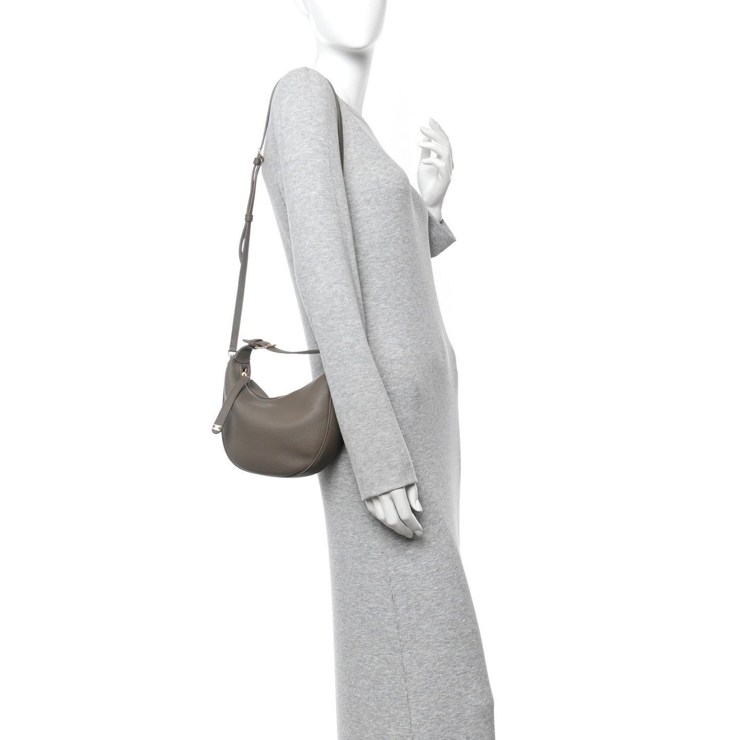 Supple Grained Calfskin Teen Lulu Shoulder Bag Souris