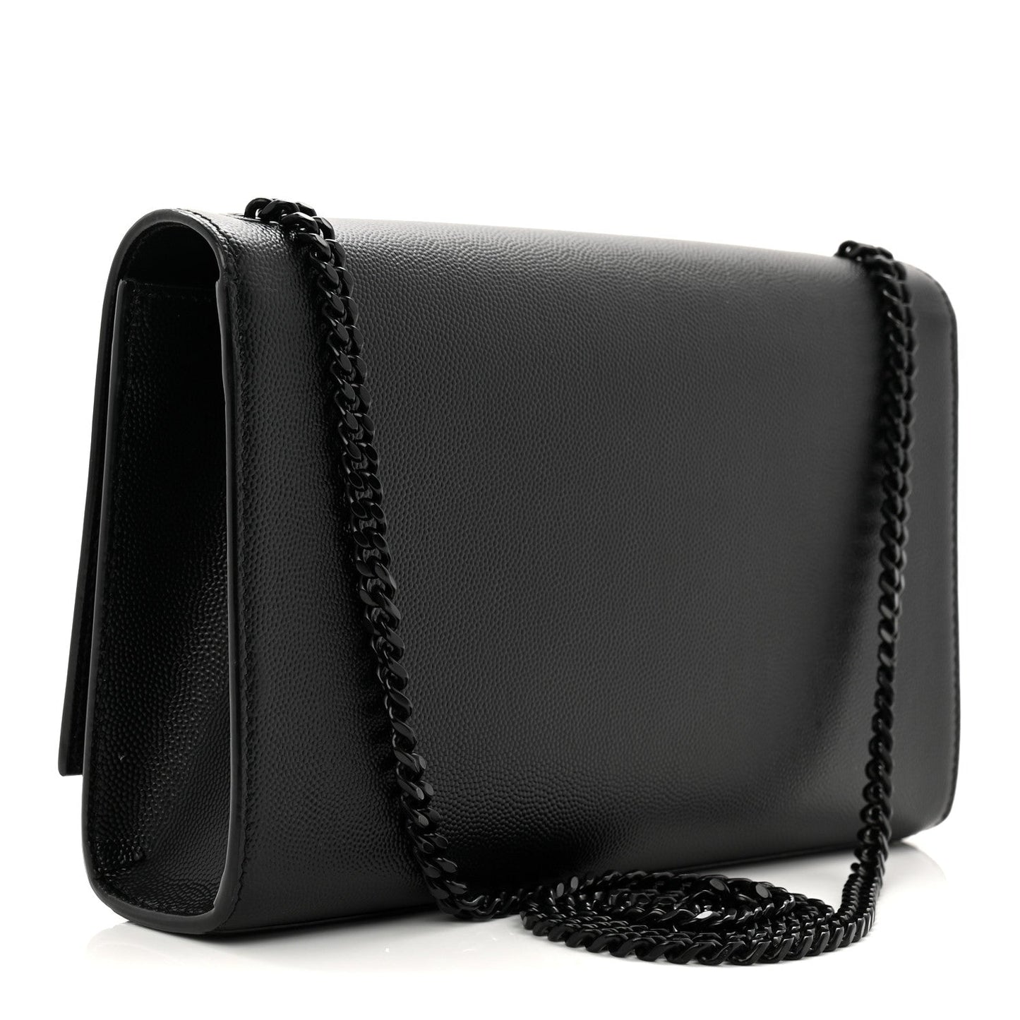 Grain De Poudre Medium Classic Monogram Monochrome Kate Satchel Black
