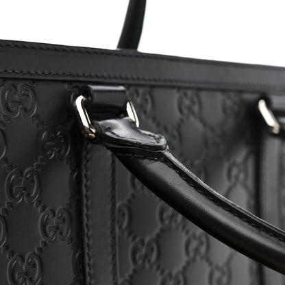 Guccissima Signature Briefcase Black