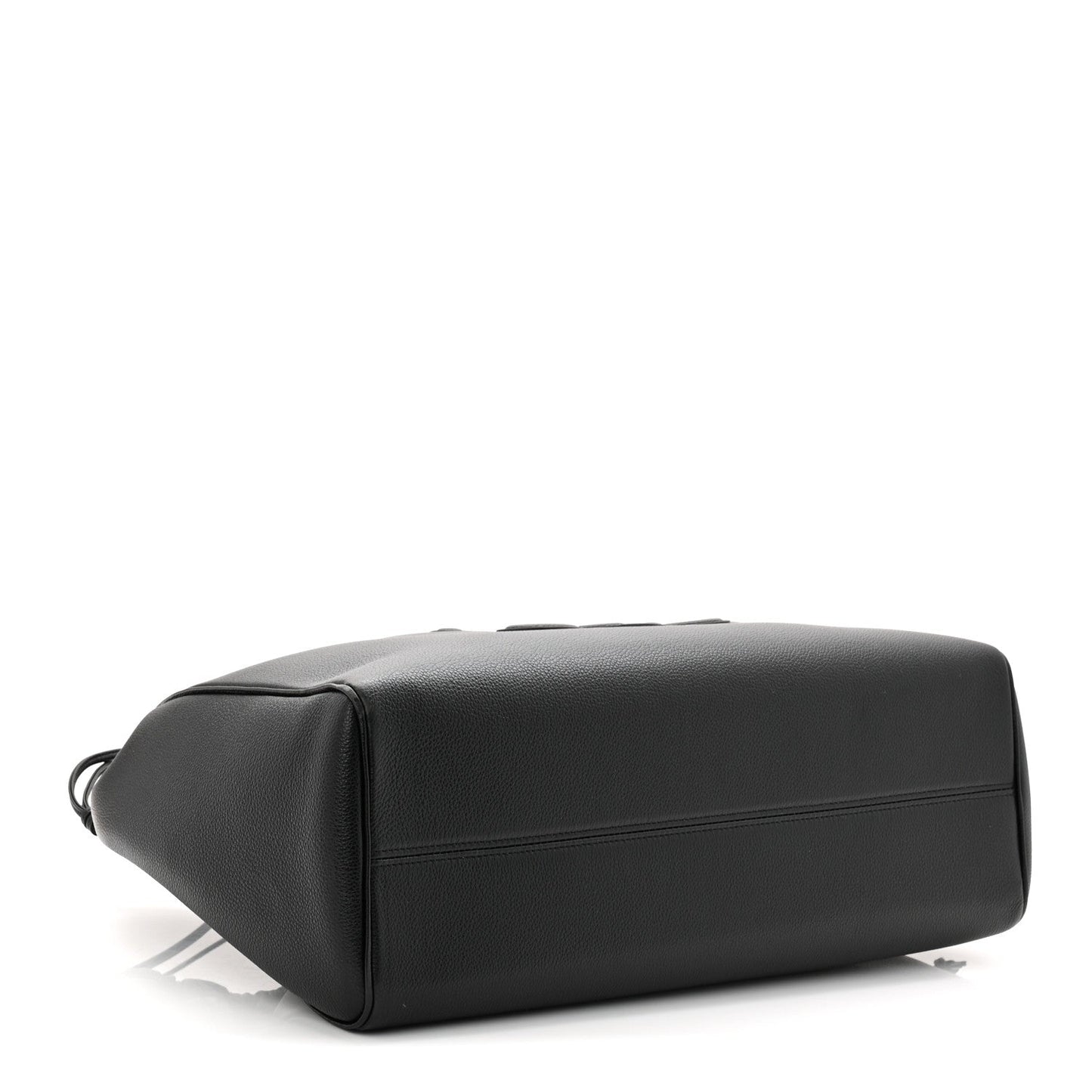 Calfskin Cuir Triomphe Cabas Drawstring Black