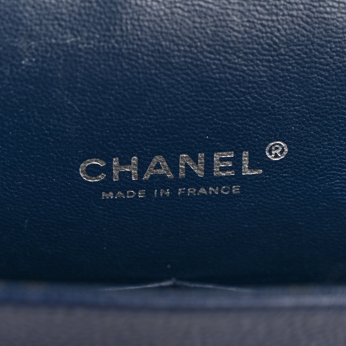 Caviar Quilted Maxi Double Flap Navy Blue