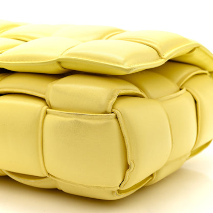 Nappa Maxi Intreccio Padded Cassette Crossbody Bag Sherbert