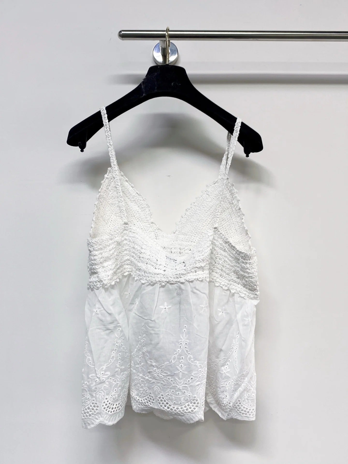 Chanel 2026 Camisole Beige and White Cotton