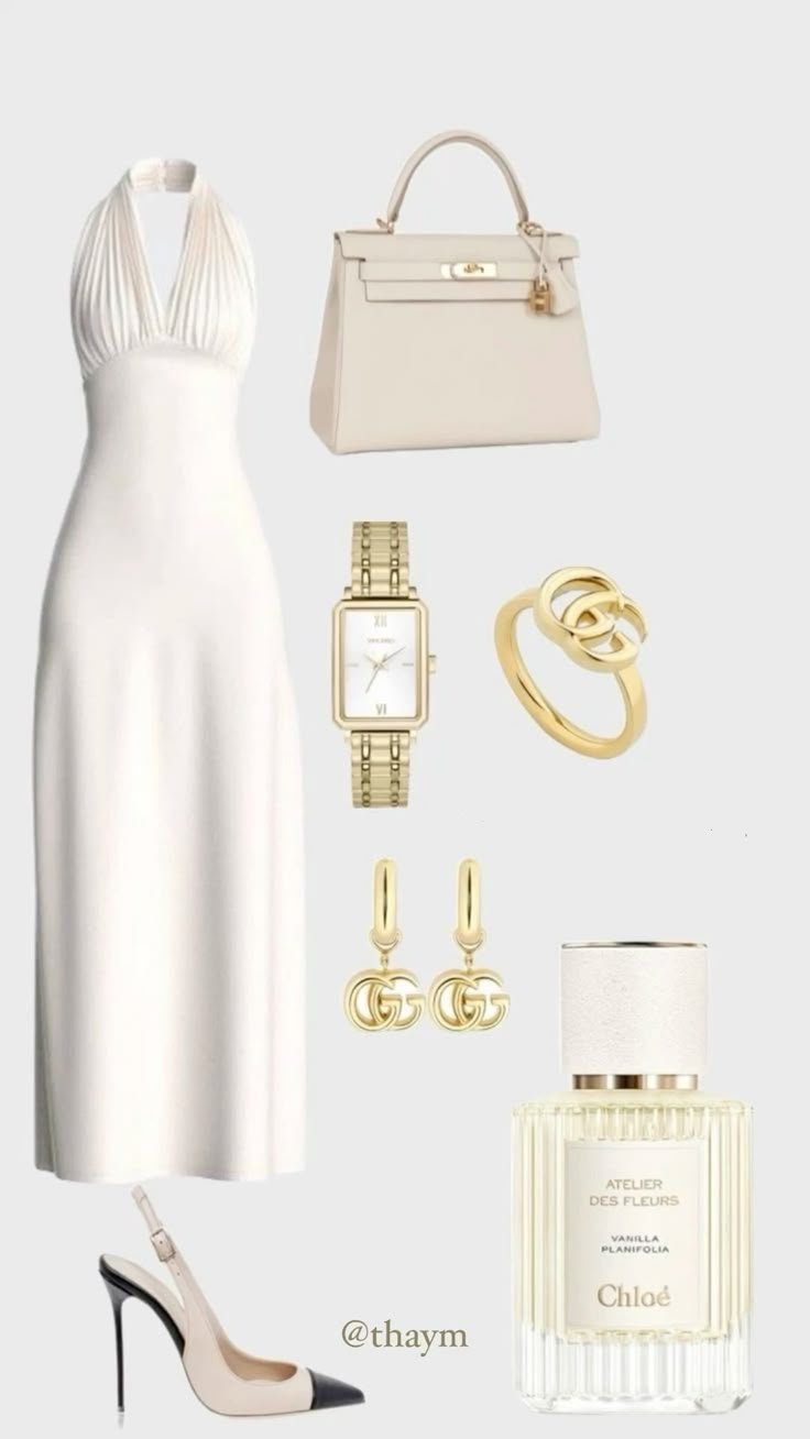 Elegant Ivory Halter Neck Sheath Long Party Dress Formal Evening Dress, D825