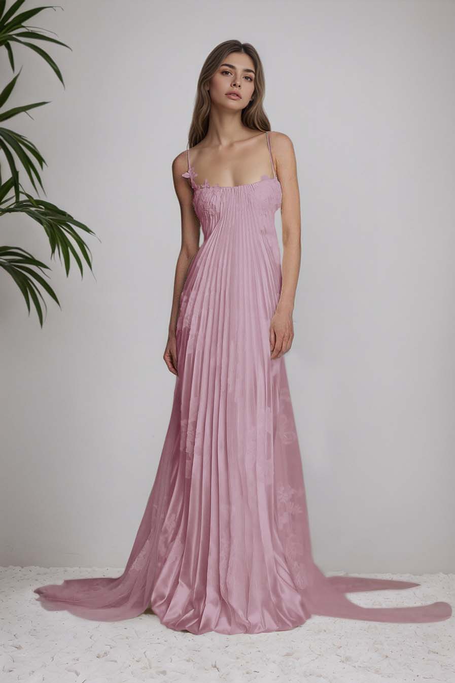 Fashion Chic Spaghetti Straps Prom Dress