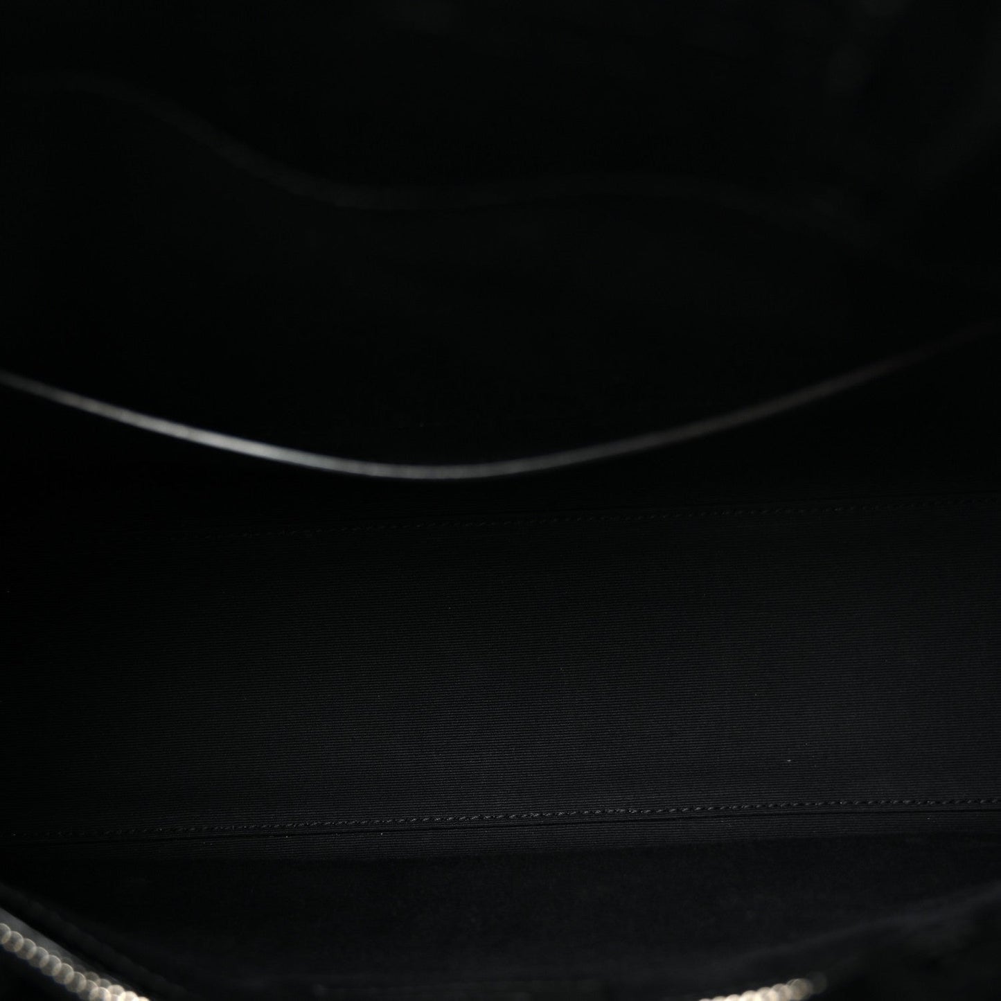 Shiny Calfskin Crocodile Embossed Small Manhattan Shopper Tote Black