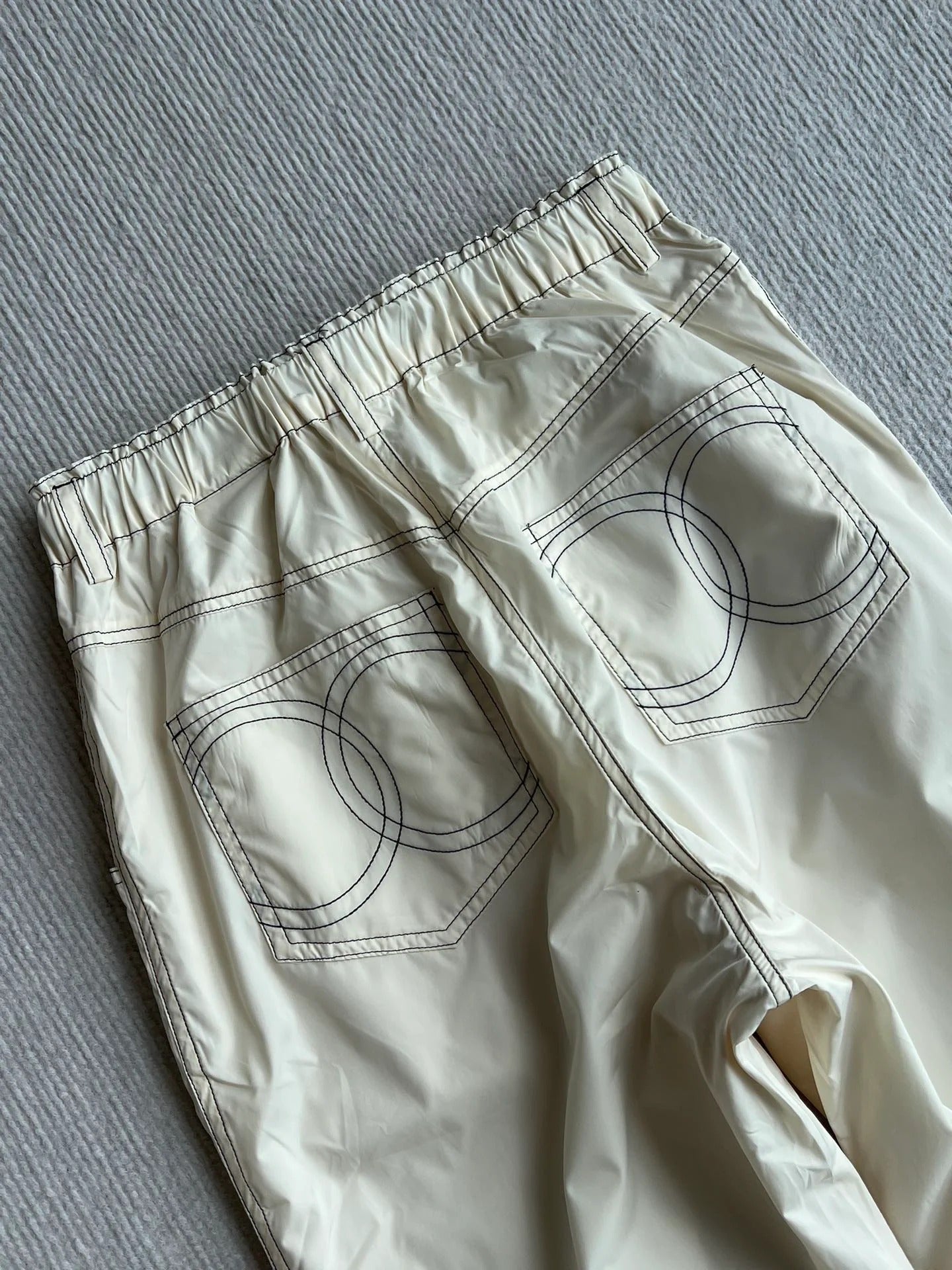 CHANEL BEIGE CASUAL PANTS 269664