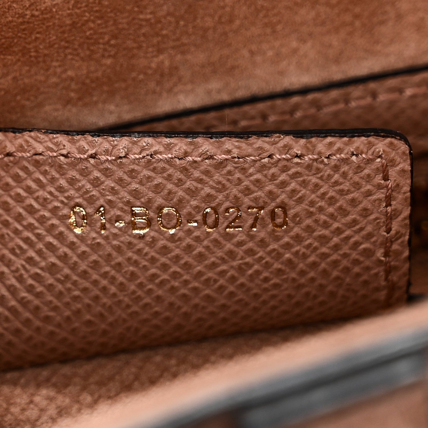 Grained Calfskin Saddle Bag Blush