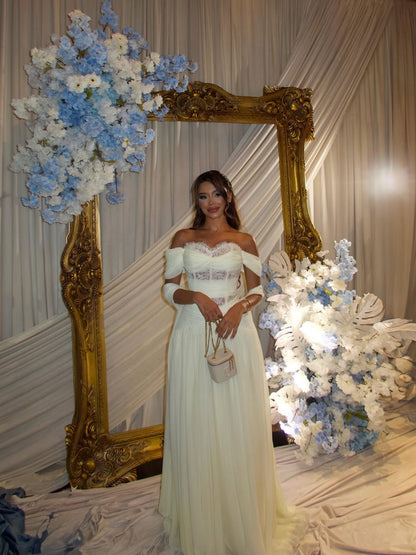 Charming Sleeveless Off Shoulders Sweetheart Pleated Evening Dress