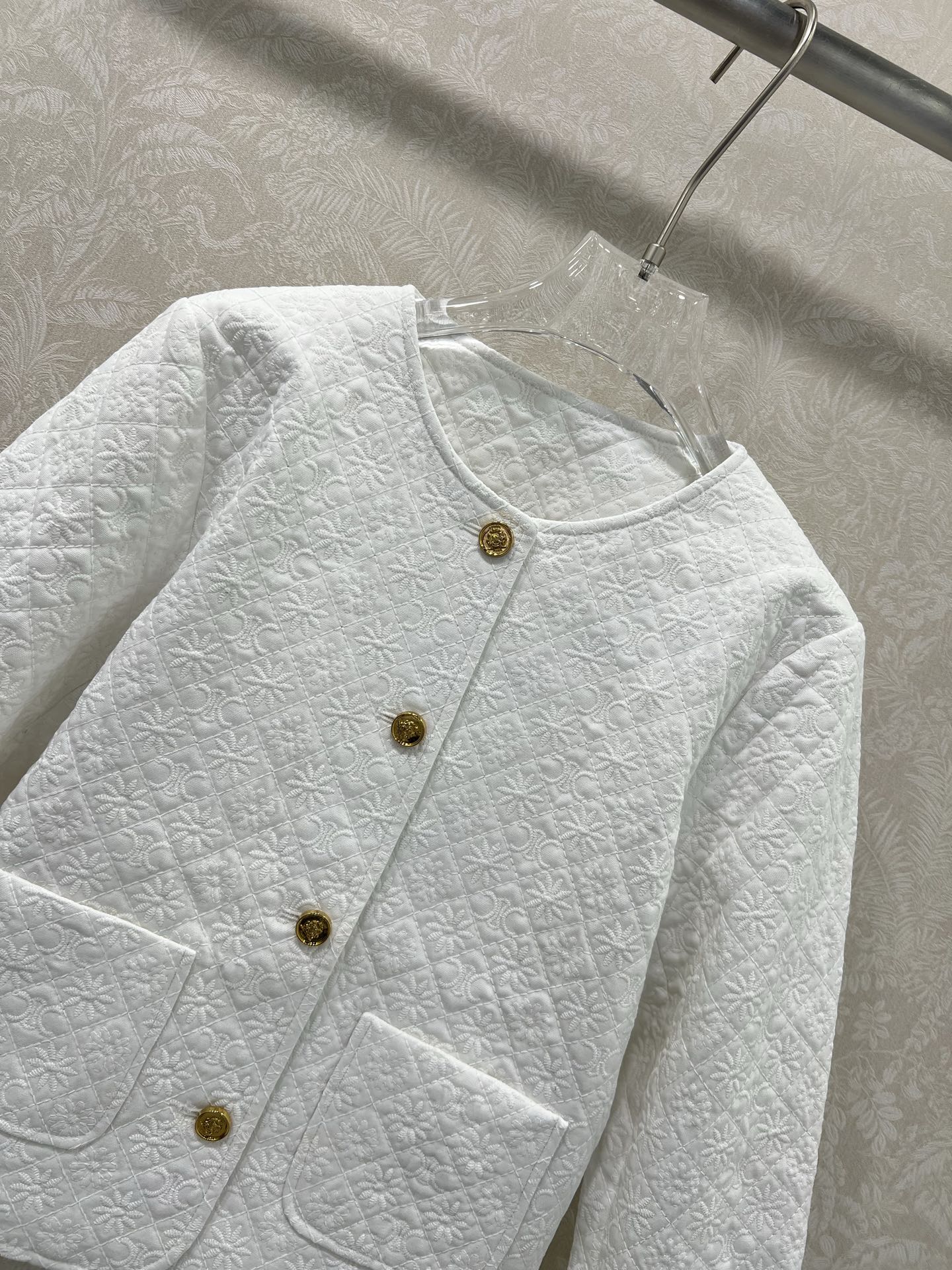 Celine 25 Jacquard Cotton Twill Jacket 292272