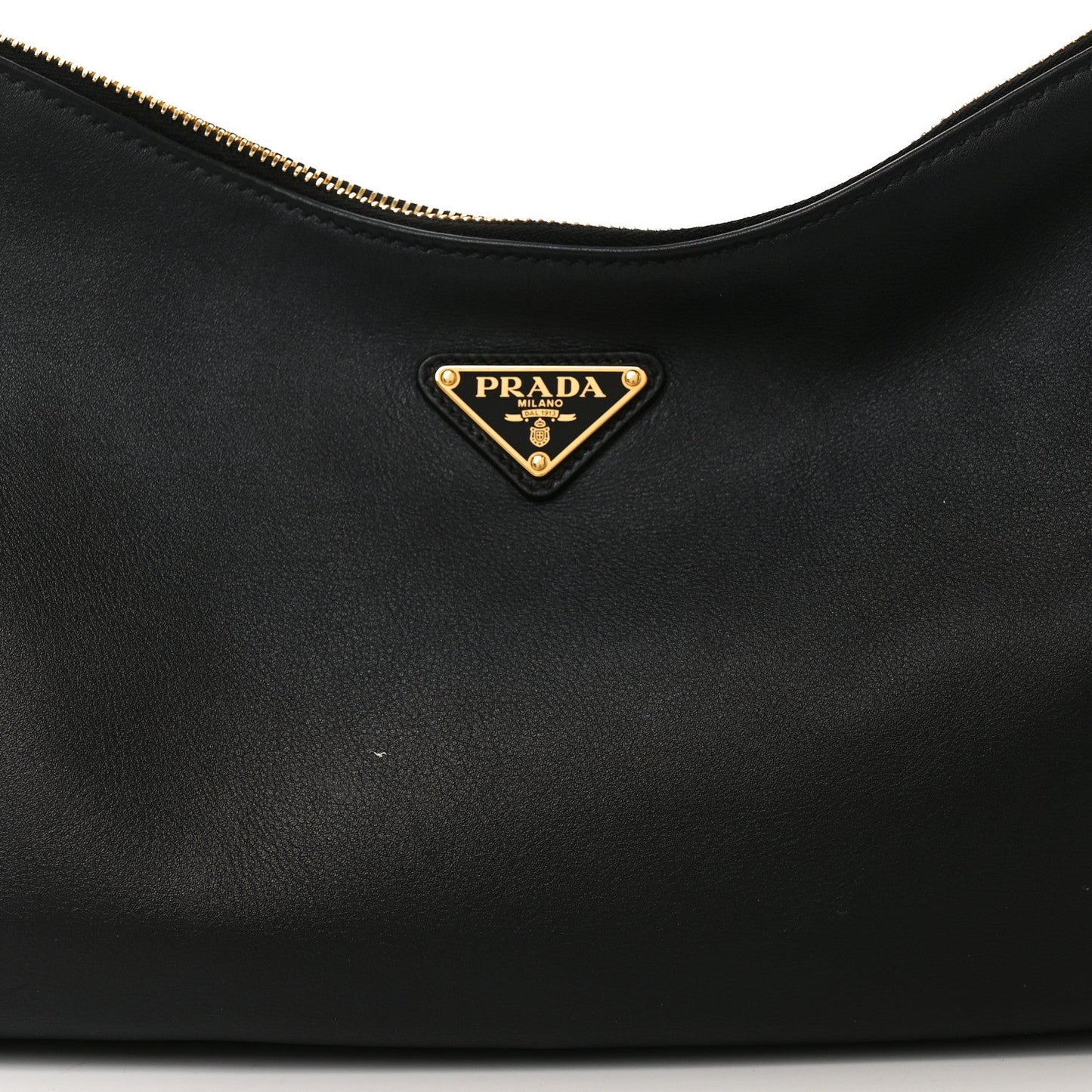 Soft Calfskin Large Aimée Shoulder Bag Black