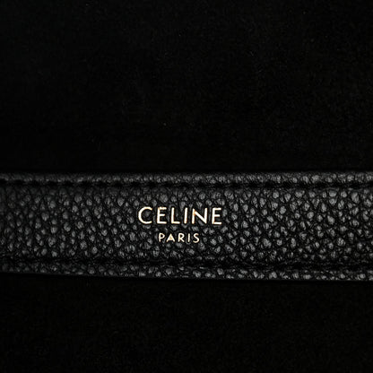 Calfskin Cuir Triomphe Cabas Drawstring Black