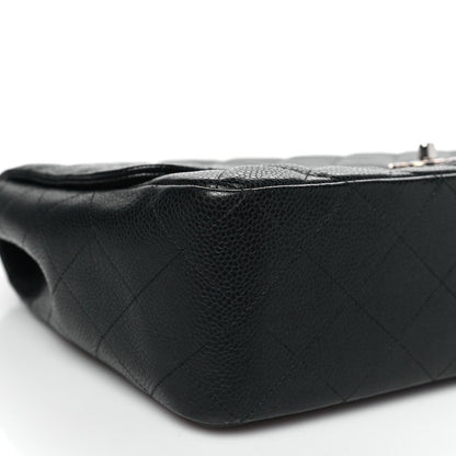 Caviar Quilted Jumbo Single Flap Black