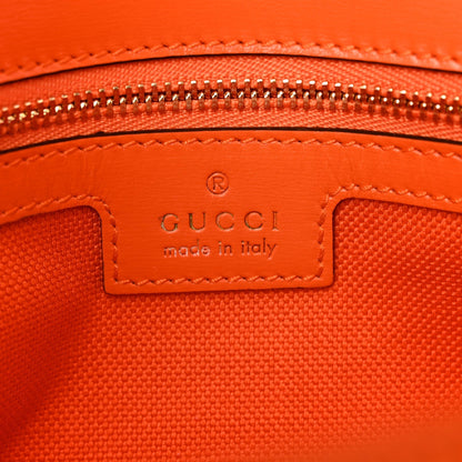 GG Monogram Textured Dollar Calfskin Small Luce Shoulder Bag Orange