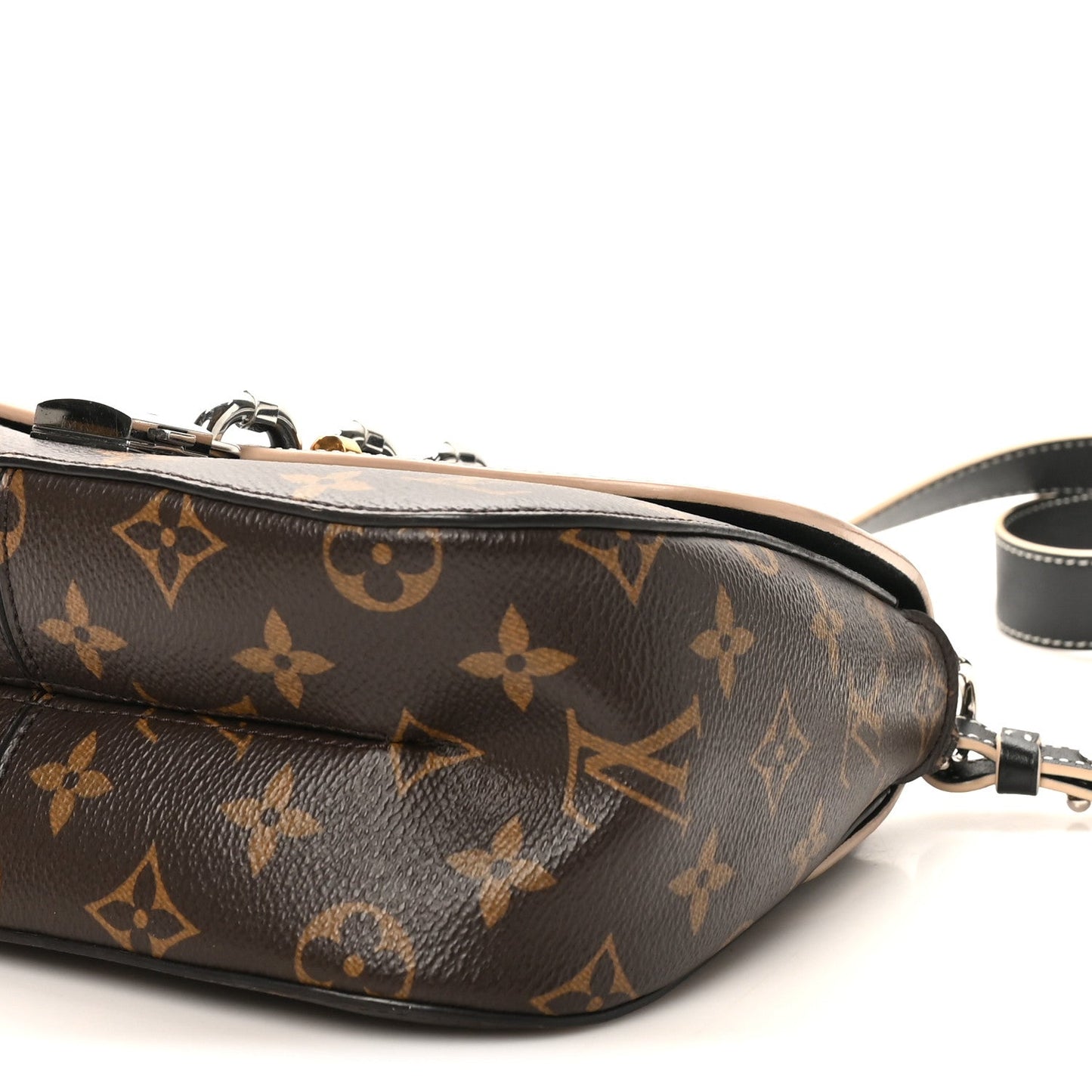 Calfskin Monogram Chain It Bag PM Black