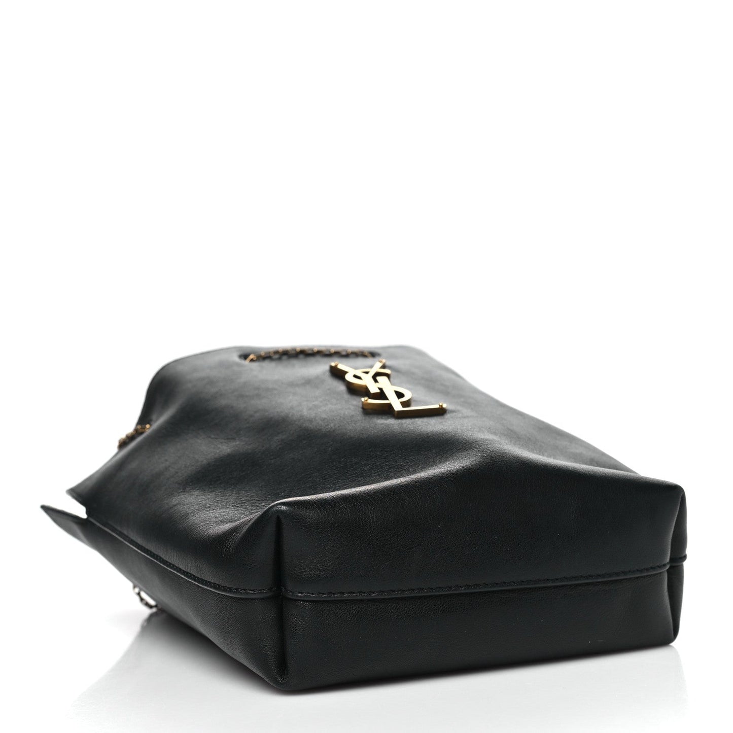 Lambskin Pochon Shoulder Bag Black
