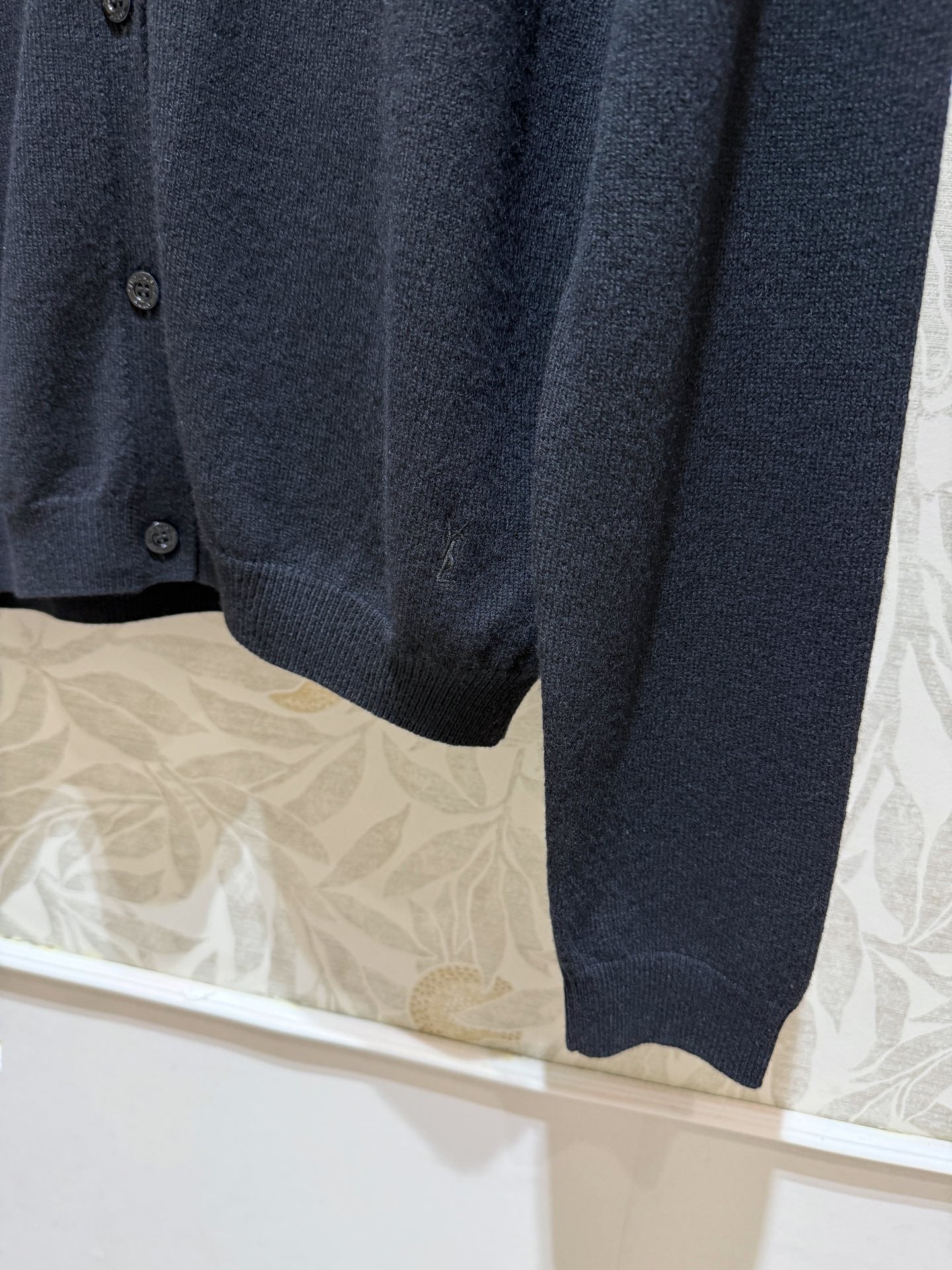 YSL Cardigan Black Wool