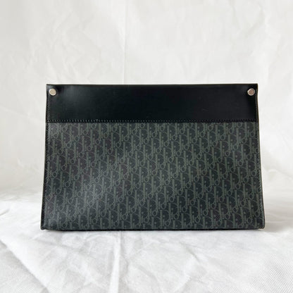Dior Homme Oblique Leather Zip Pouch (for men)