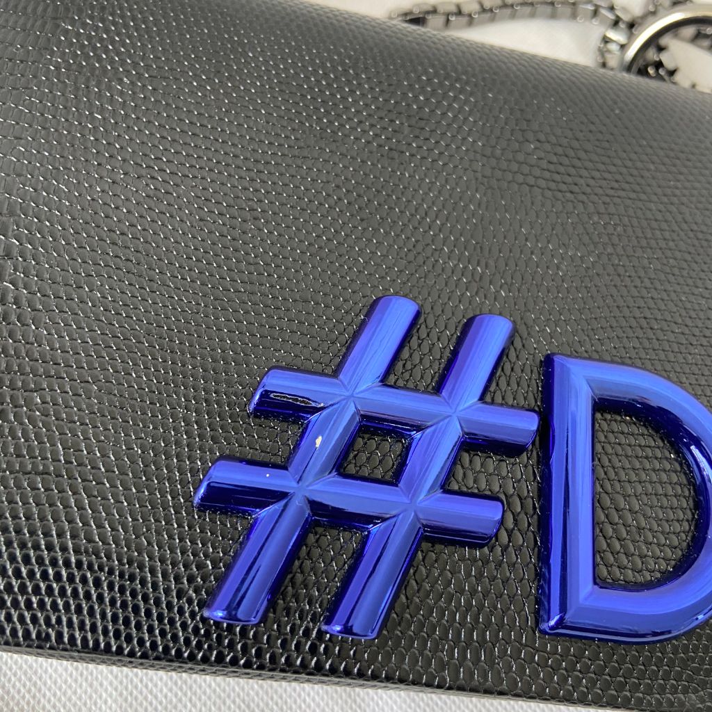 Dolce & Gabbana Black DG Girls Hashtag Logo Bag