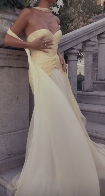 Chic Sheath Long Prom Dresses Tulle Sweetheart Birthday Dresses Yellow Evening Dresses  DP04667