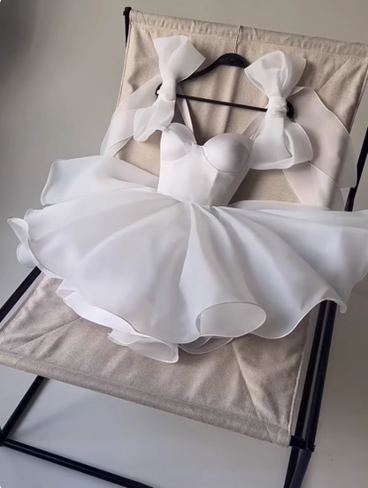 Cute A line Straps Summer Satin Homecoming Dress Hoco Dress Mini 20th Birthday Outfit Cocktail Dresses DP1779
